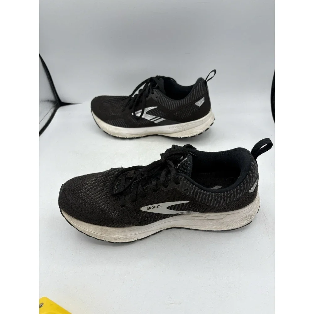 Brooks Shoes Womens Size 10 B Revel 5 Black Run Comfort Walk Athletic Sneakers